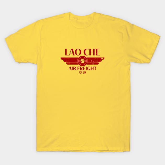 Lao Che Air Freight - red distressed T-Shirt by spicytees